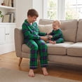 thumbnail image 6 of Nibbcoa Family Matching Christmas Pajamas, Clothes/Plaid Long Sleeve Tops and Pants Sleepwear Set, 6 of 10