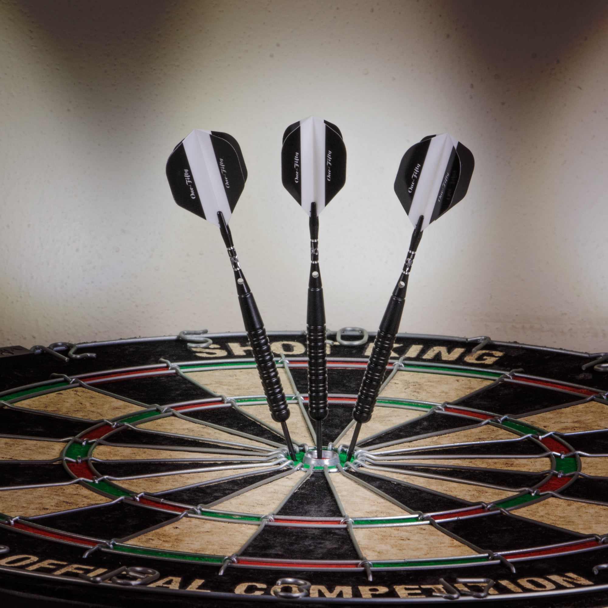 Elkadart Black 150 Jet Black Steel Tip Darts 20 Grams
