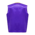 thumbnail image 2 of YUUMIN Kids Boys Silky Satin Vest Top Arabian Prince Street Dance Waistcoat Halloween Festival Dress-up Purple 14, 2 of 5