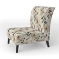 thumbnail image 3 of Designart "Chic Minimalism In Victorian Style" White Floral Upholstered Accent Chair - Cottage Arm Chair For Living Room, 3 of 7
