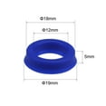thumbnail image 2 of Uxcell 12mm x 18mm x 5mm UN Radial Shaft Oil Seal PU Blue 2 Count, 2 of 5