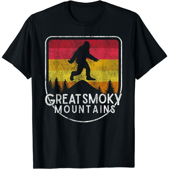 Park Gift T-Shirt，Bigfoot Sasquatch Great Smoky Mountains National