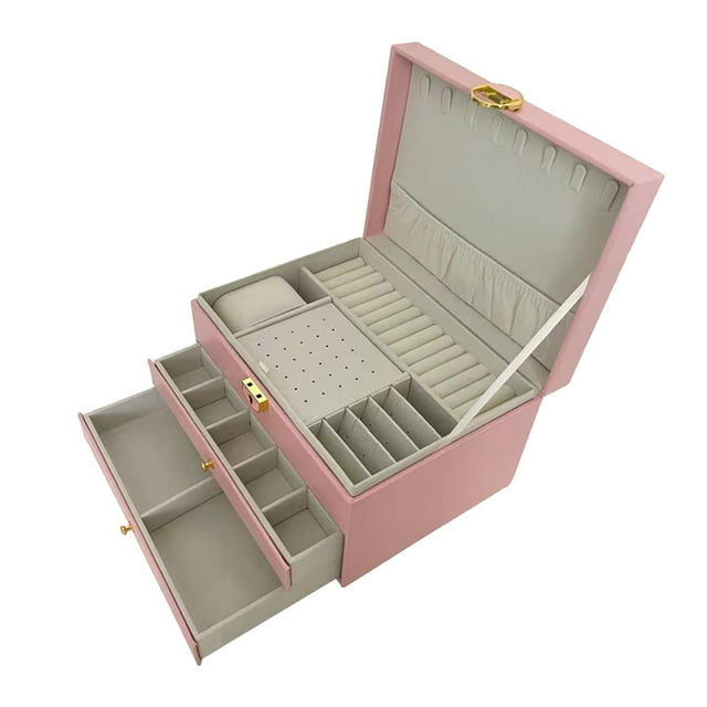 Estuche de almacenamiento de joyería Yinane multifuncional elegante