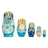 7 Set of 5 Newborn Baby Wooden Russian Nesting Dolls