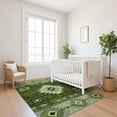 thumbnail image 7 of Addison Rugs Mayfield Premium Machine Washable Transitional Tribal Olive Rectangle Rug, 10' x 14', 7 of 7
