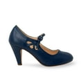 thumbnail image 2 of Chase & Chloe Mary Jane Shoes Women Oxford Pumps - Cute Low Kitten High Heels - Retro Vintage Shoes for Women 1950s Mary Janes Round Toe Shoe with Ankle Strap - Women Dress Shoes, 2 of 4