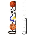 thumbnail image 2 of Necvior Football Storage Organizers 4 Tiered Metal Cube Rack Display Stand for Basketball Volleyball Indoor and Outdoor Use, 2 of 12