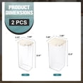 thumbnail image 7 of Sorbus 2-Pack Clear Narrow and Extra Tall Square Airtight Food Storage Containers – Pantry Organizers, 7 of 7