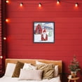 thumbnail image 3 of Frosty Barn Gnome Black Floating Frame Canvas Art, 18 x 18, Made In USA, 3 of 8