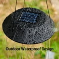 thumbnail image 3 of Cateissary Campana de viento solar LED con forma de estrella y luna, luz solar para patio, iluminación colgante para jardín, luz colgante de Iluminación navideña Estilo 2, 3 of 6
