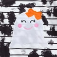 thumbnail image 6 of Qiylii Newborn Baby Girls Halloween Jumpsuit, Ghost Stripe Long Sleeve Romper, 6 of 8