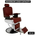 thumbnail image 4 of Fithood All Purpose Recline Hydraulic Barber Chair Heavy Duty Salon Spa Beauty Equipment Burgundy, 4 of 5