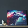 thumbnail image 3 of Lsque Starry Multicolored Wolf Print Wall Art – Decorative Picture for Living Room, Bedroom, and Office (Horizontal), 3 of 6