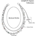 thumbnail image 4 of Wallet Pant Pearl Chains - Layered Jean Pocket Chain Keychain for Women Men - Cute Bag Purse Cross Charm, 4 of 6