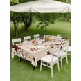 thumbnail image 4 of Outdoor Tablecloth with Umbrella Hole for Patio/Picnic/Party/Camping, Vintage Country Waterproof Table Cloth Rectangle Table Cover Washable, Vintage Rustic Texas Stars Plants Branch (54"x 80"), 4 of 8