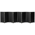thumbnail image 3 of Red Lantern 3 ft. Short Woven Fiber Folding Screen - Black - 8 Panel, 3 of 7