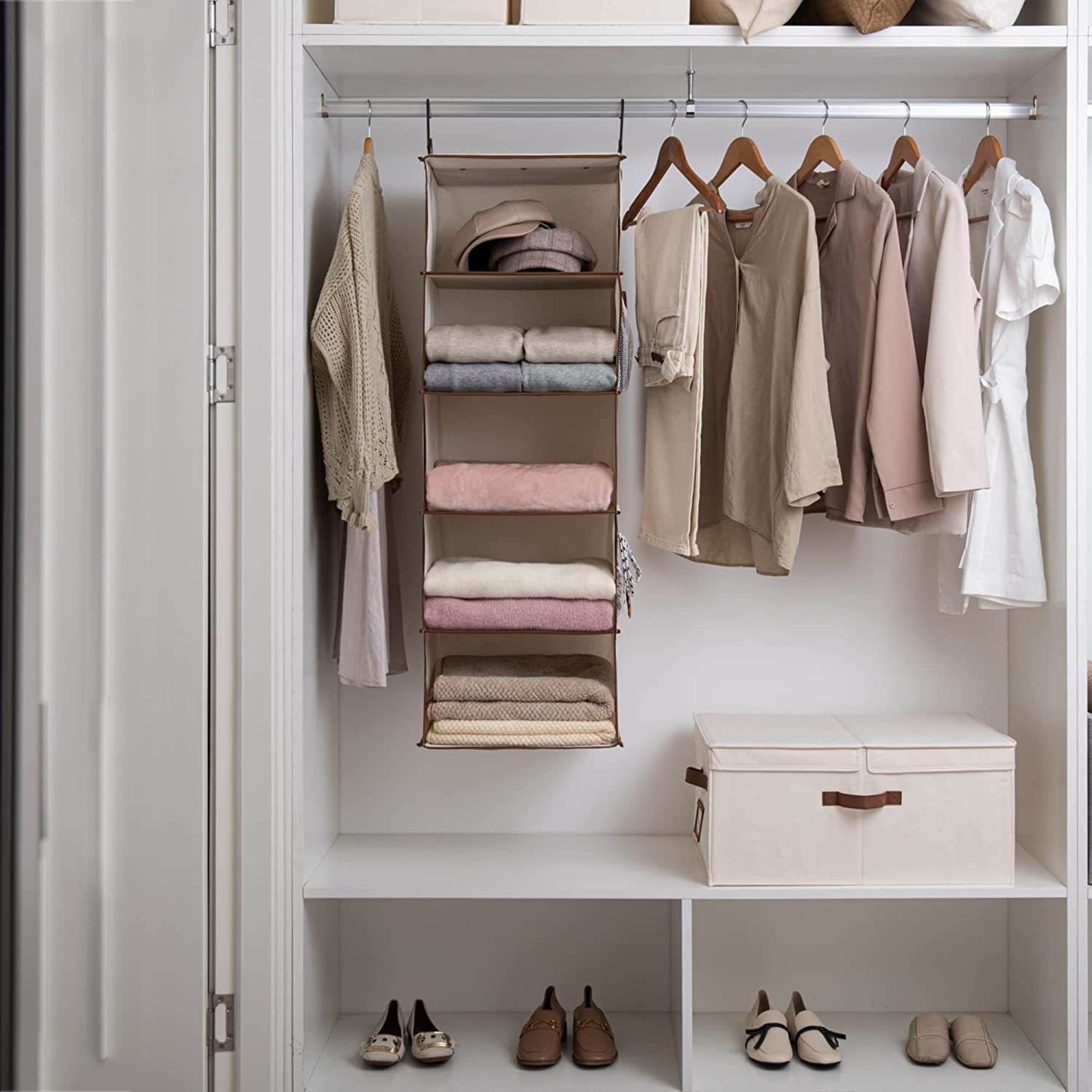 Kelly 5 Shelf / 2 Drawer Closet Organizer