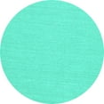 thumbnail image 1 of Ahgly Company Indoor Round Solid Turquoise Blue Modern Area Rugs, 5' Round, 1 of 4