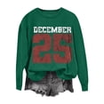 thumbnail image 3 of Sentmoon Hauts à Manches Longues pour Femmes Vêtements Automne et Hiver Mode Féminine Col Rond Raglan T-Shirt Blouse pour Voyage et Commodité Compressible Vert TTTG, 3 of 7