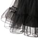 thumbnail image 5 of BRIGHTFUFU Mujeres negras Enagua sin aro Enagua retro Falda de tutú Crinolina Vestido suave que muestra el traje de escenario para Cosplay Vestido de novia de baile - Talla L, 5 of 7