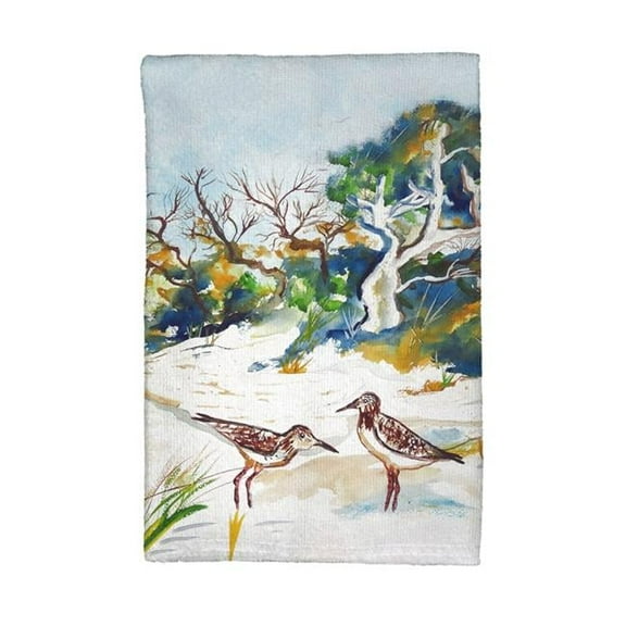 Betsy Drake KT487 Trees & Beach Kitchen Towel