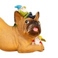 thumbnail image 1 of Gnomos Bulldog Dwarf Dog Escultura Adorno artesanal resistente a la intemperie Regalo de inauguración de la casa Ndcxsfigh Libre de BPA, 1 of 3