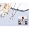 thumbnail image 4 of Cross Necklace Men - Cross Pendant Stainless Steel Cross Necklace For Women, 4 of 5