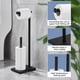 thumbnail image 3 of Porta Rollos Papel de baño,Soporte para higiénico de baño,Base Pesada,Acero Inoxidable, Capacidad para 4 Rollos de Papel tisú,Negro, 3 of 7