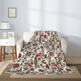 thumbnail image 2 of Sikiie Dark Enchanted Flowers And Birds Cozy Flannel Fleece Throw Blanket: Lightweight & Thick for All Seasons - Perfect for Women, Men, & Kids"80"x60", 2 of 6