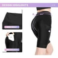 thumbnail image 5 of Hiauspor Womens Padded Bike Shorts High Waisted Pad Bicycle Cycling Shorts With Pocket, 5 of 6