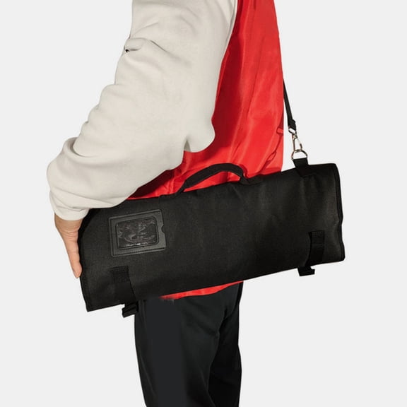 LOLIPPYY Multifunctional Black Chef Backpack with Large Capacity for Storage