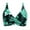 Green, variant on Womens Swimsuits Back Stainless Steel Hooks Tops Underwire Bikini Top Plus Size Tankini Swimwear Green