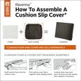 thumbnail image 4 of Classic Accessories Ravenna® Patio Back Cushion Slip Cover - Durable Outdoor Cushion, Espresso, 23"W x 20"H x 4"Thick, 4 of 15