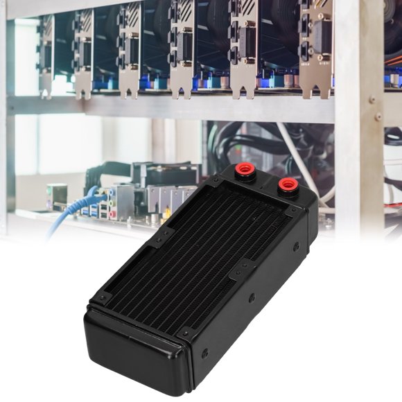 240mm Water Cooling Radiator,Mini Aluminum Alloy Heat Dissipation Water Cooling Row,DIY Liquid Cooling System,Water Cooling Cooler For PC Computer CPU