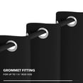 Deconovo 100 Blackout Curtains with Coating for Living Room Grommet