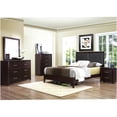 thumbnail image 7 of Queen Upholstered Bed Frame with Storage, Modern Platform Bed with Button Tufted Headboard, Espresso Faux Leather, No Box Spring Needed, 7 of 7
