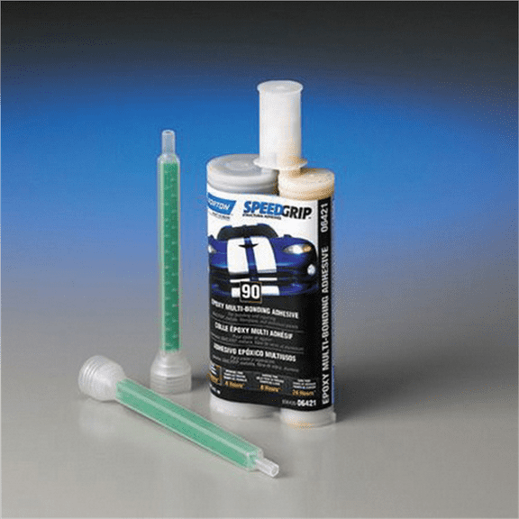Norton Speed Grip 06421 2-Part Panel Bonding Adhesive, 220 mL Cartridge, Black, Liquid, 24 hr Curing