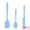 Blue, variant on Unique Bargains 3Pcs Heat-Resistant Cooking Utensils Kitchen Spatula Set Red