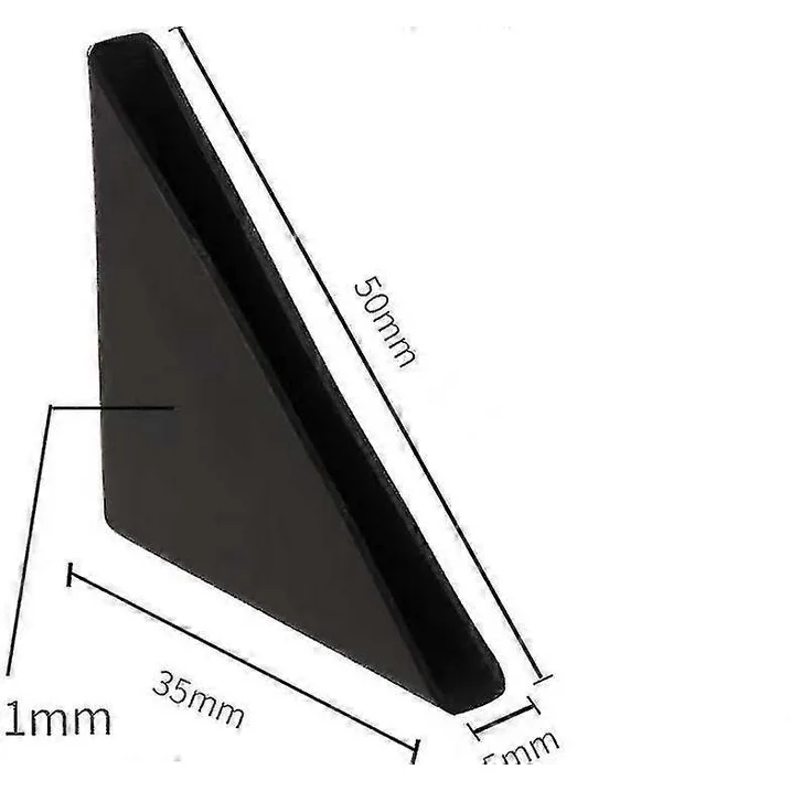 5mm Glass Mirror Safety Edge Corner Guards Cushion Plastics Protectors 200pcs Black