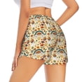 thumbnail image 3 of Fotbe 70s Hippie Style Womens High Waist Running Shorts Athletic Workout Quick Dry Shorts for Women with Pockets Gym Yoga Summer Shorts-, 3 of 9