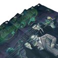 thumbnail image 4 of Cortina de ducha de la familia Addams, cortina de ducha decorativa impermeable y lavable para bañera, juego de decoración de accesorios de baño con 12 ganchos de plástico de 72 x 72 pulgadas, 4 of 8