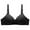 Black, variant on qolati Women T-Shirts Bras Comfortable Soft Wireless Everday Sleep Bra Plus Size Breathable Seamless Gathered Sports Bras