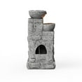 thumbnail image 4 of Teamson Home Fontaine d'Eau à DEL en Pierre Empilée Bol à Étages Extérieur Gris, 4 of 5