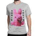 thumbnail image 3 of Camisetas de conejito rosa para hombre y mujer, camisetas de algodón punk con banda de rock Sonic Youth, camisetas creativas de manga corta con cuello redondo, camisetas de talla grande, 3 of 5