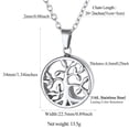 thumbnail image 4 of FindChic Urn Necklaces for Ashes Women Stainless Steel Tree of Life Pendant Necklace Birthday Mothers Day Jewelry Gifts for Mom Her Wife, 4 of 8