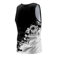 thumbnail image 5 of kpoplk Mens Workout Tank Tops,Workout Tank Tops for Men Printed O Neck Loose Fit Sportswear Quick Dry Casual Fitness Bodybuilding Muscle Tee White,5XL, 5 of 5