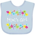thumbnail image 3 of Inktastic Mimis Girl- Bright Flowers Girls Baby Bib, 3 of 4