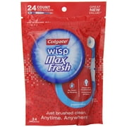 Colgate Wisp Portable Mini-Brush Max Fresh, Peppermint, 24 Count