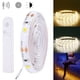 thumbnail image 2 of Tiras de luz LED con Sensor de movimiento PIR, cinta Flexible impermeable, encendido/apagado automático, lámpara para debajo del armario, dormitorio, 2 of 4