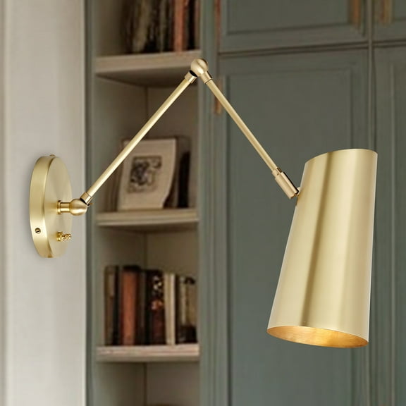 Elegant Articulating Mid-Century Modern Metal Sconce,Wall Lights for Living Room,Lounge Wall Lights,Wall Lights for Sitting Room